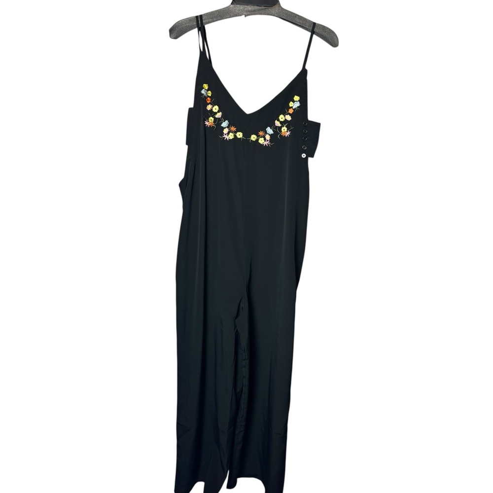 Jack by BB Dakota Black Floral Jumpsuit XS
